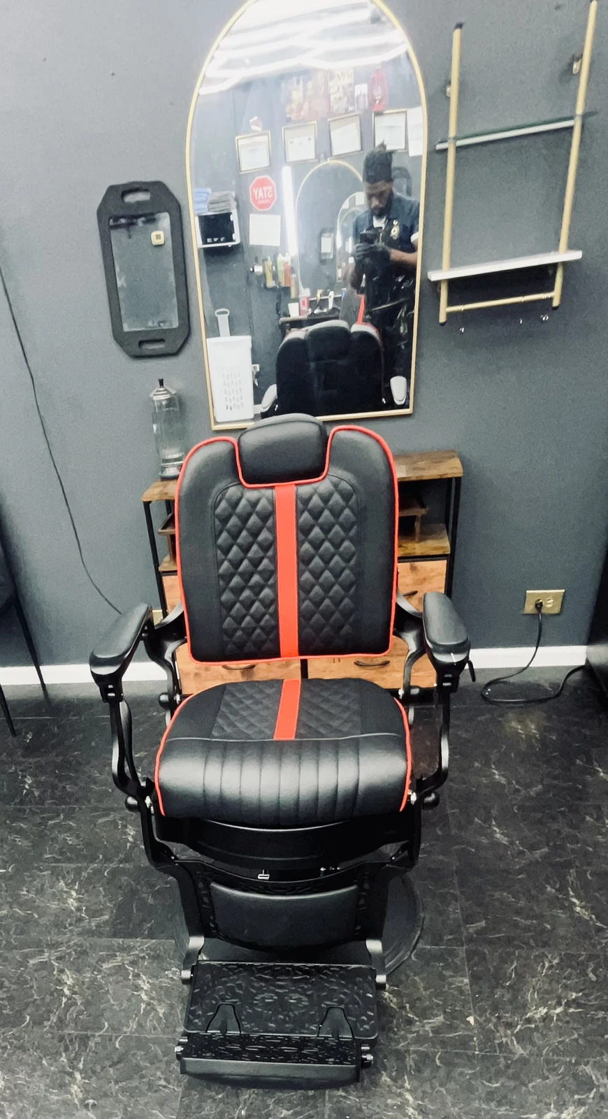 Inside Cream of the Chop Barbershop