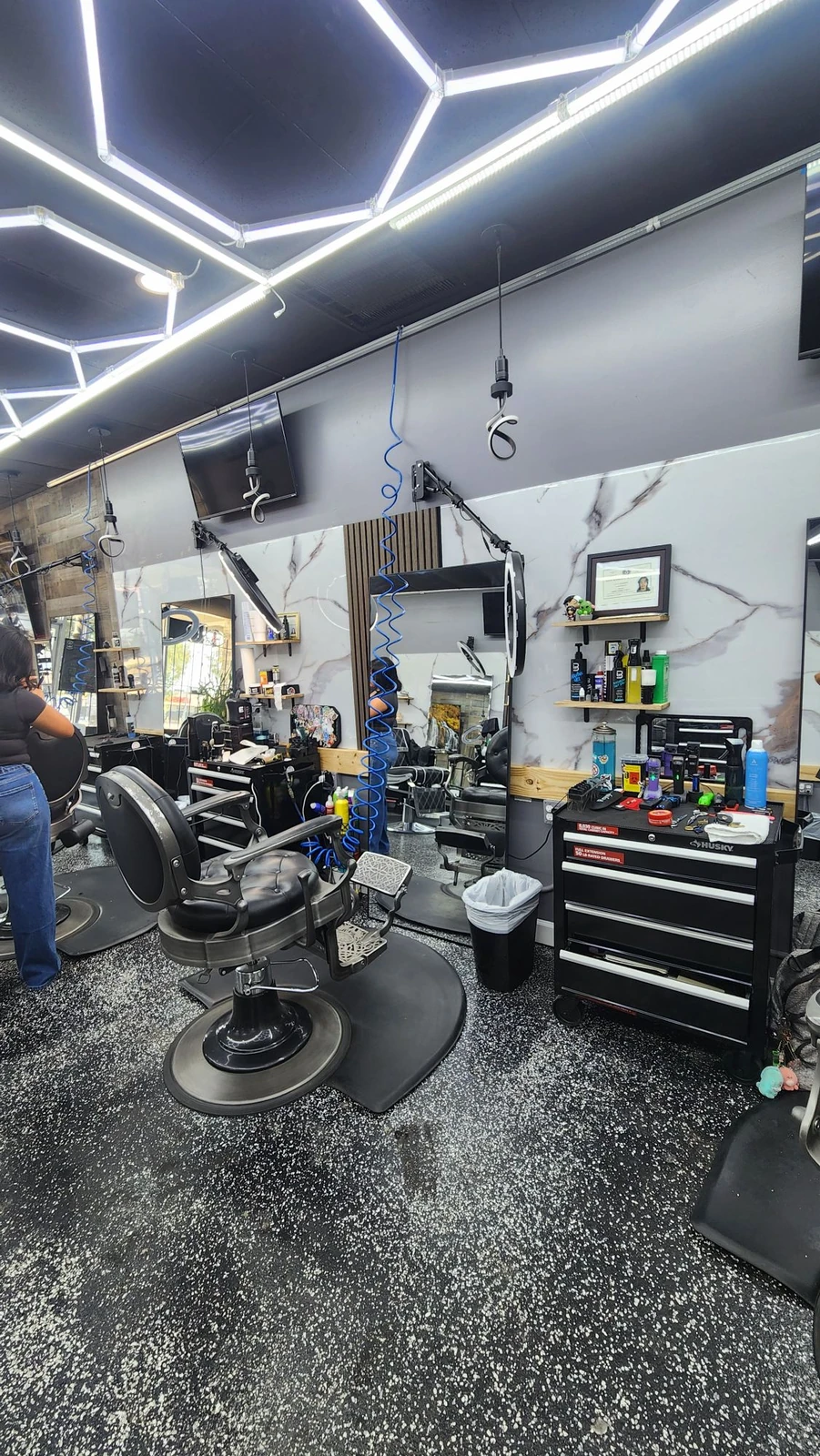 Inside Prestige Barbershop